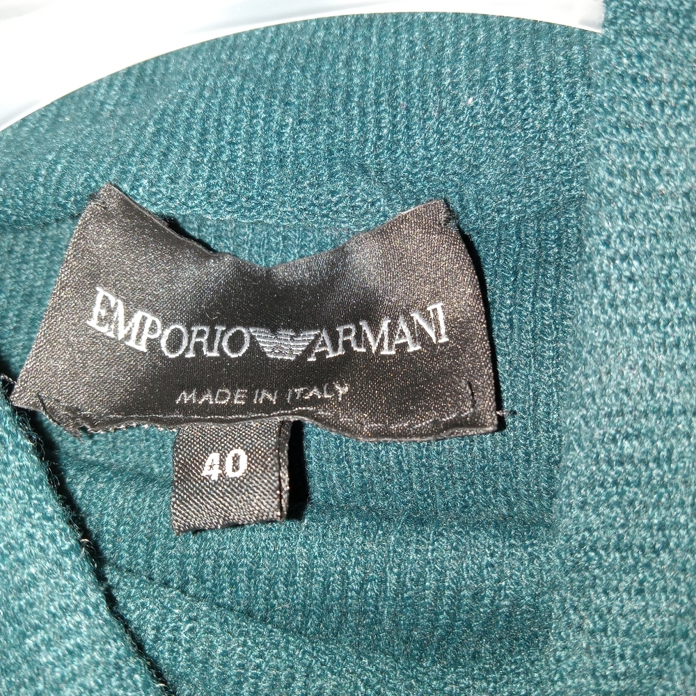 Emporio Armani Teal Green Sweater